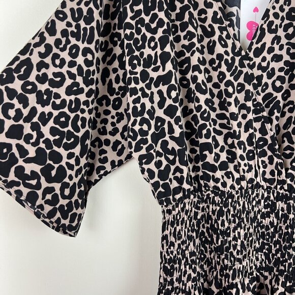 NWT Buddy Love Animal Printed Smocked Waist Lennox Mini Dress - Picture 3 of 7